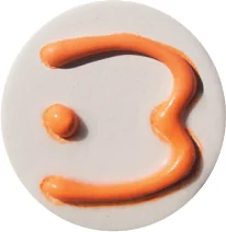 Orange — fired sample